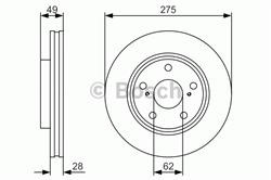 Диск гальмівний Bosch 0986479R58