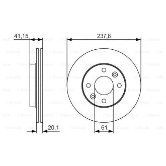 Диск гальмівний Bosch 0986479R66