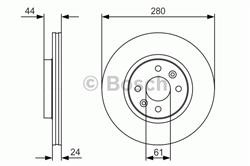 Диск гальмівний Bosch 0986479R67