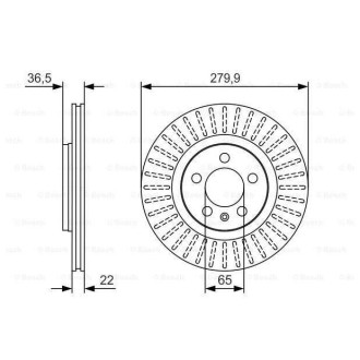 Диск гальмівний Bosch 0986479R68