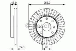 Диск гальмівний Bosch 0986479R70