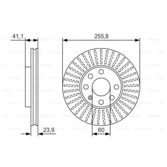 Диск гальмівний Bosch 0986479R76