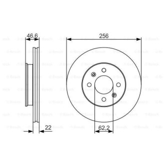 Диск гальмівний Bosch 0986479R77