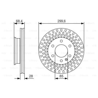 Диск гальмівний Bosch 0986479R78