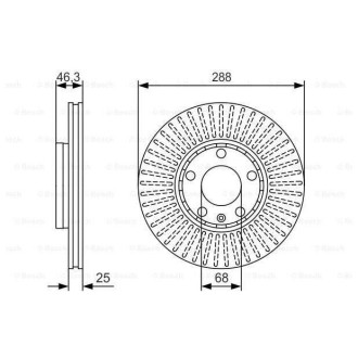 Диск гальмівний Bosch 0986479R82