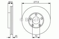 Диск гальмівний Bosch 0986479R83