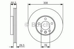 Диск гальмівний Bosch 0986479R84