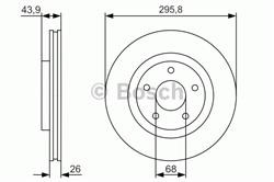 Диск гальмівний Bosch 0986479R89