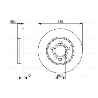 Диск гальмівний Bosch 0986479R91