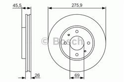 Диск гальмівний Bosch 0986479R94