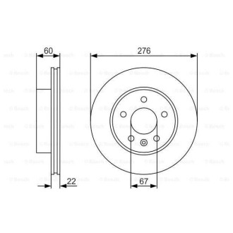 Диск гальмівний Bosch 0986479R95