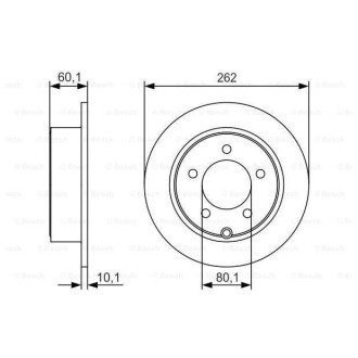 Диск гальмівний Bosch 0986479R05