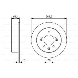 Диск гальмівний Bosch 0986479R09