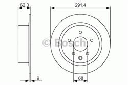 Диск гальмівний Bosch 0986479R14