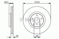 Диск гальмівний Bosch 0986479R22