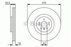 Диск гальмівний Bosch 0986479R31