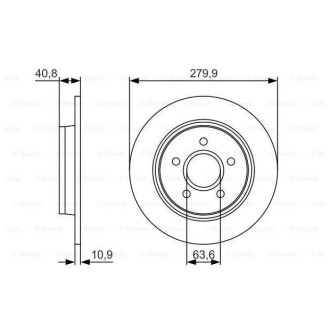 Диск гальмівний Bosch 0986479S49