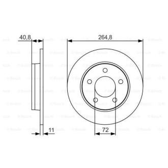 Диск гальмівний Bosch 0986479S50