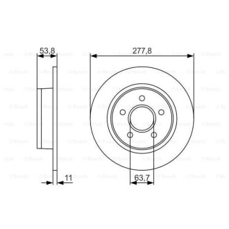 Диск гальмівний Bosch 0986479S51