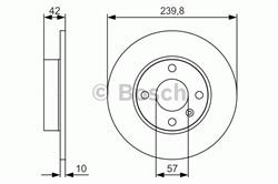 Диск гальмівний Bosch 0986479S52