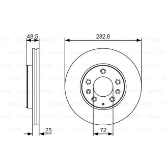 Диск гальмівний Bosch 0986479S60