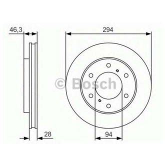 Диск гальмівний Bosch 0986479S63