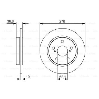 Диск гальмівний Bosch 0986479S64