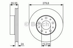 Диск гальмівний Bosch 0986479S70