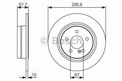 Диск гальмівний Bosch 0986479S92