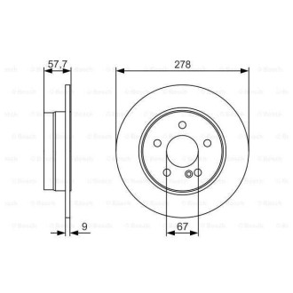 Диск гальмівний Bosch 0986479S96