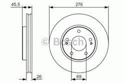 Диск гальмівний Bosch 0986479S00