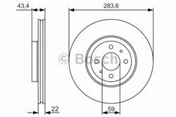 Диск гальмівний Bosch 0986479S01