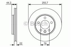 Диск гальмівний Bosch 0986479S06