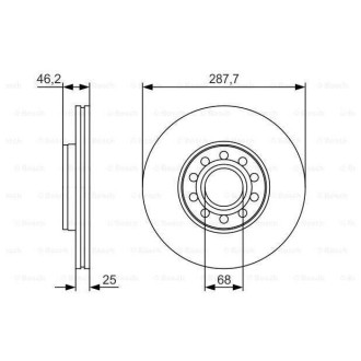 Диск гальмівний Bosch 0986479S19