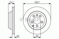 Диск гальмівний Bosch 0986479S20