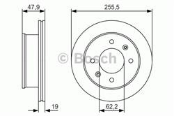 Диск гальмівний Bosch 0986479S21