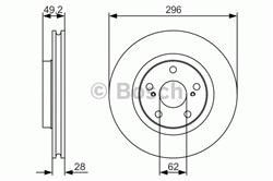 Диск гальмівний Bosch 0986479S22