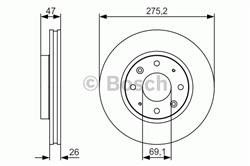 Диск гальмівний Bosch 0986479S28