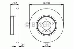 Диск гальмівний Bosch 0986479S29