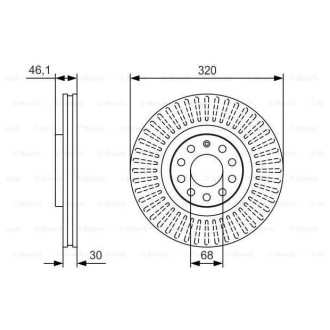 Диск гальмівний Bosch 0986479S30