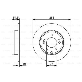 Диск гальмівний Bosch 0986479T49