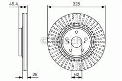 Диск гальмівний Bosch 0986479T00