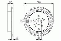 Диск гальмівний Bosch 0986479T16