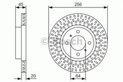 Диск гальмівний Bosch 0986479T39