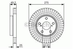 Диск гальмівний Bosch 0986479U19