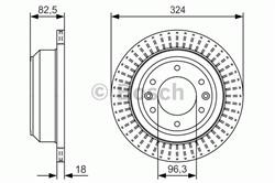 Диск гальмівний Bosch 0986479U29