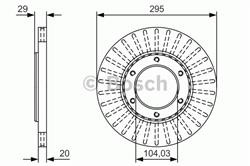 Диск гальмівний Bosch 0986479U33