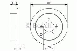 Диск гальмівний Bosch 0986479U37