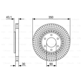 Диск гальмівний Bosch 0986479V51