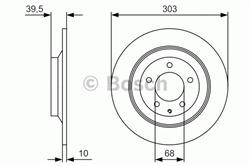 Диск гальмівний Bosch 0986479V04